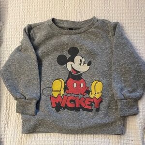 Disney Mickey Mouse Gray Sweatshirt for Kids